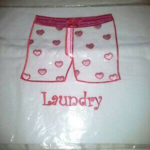 Anna Moï Pink Heart Laundry Bag, Brand New, still in bag